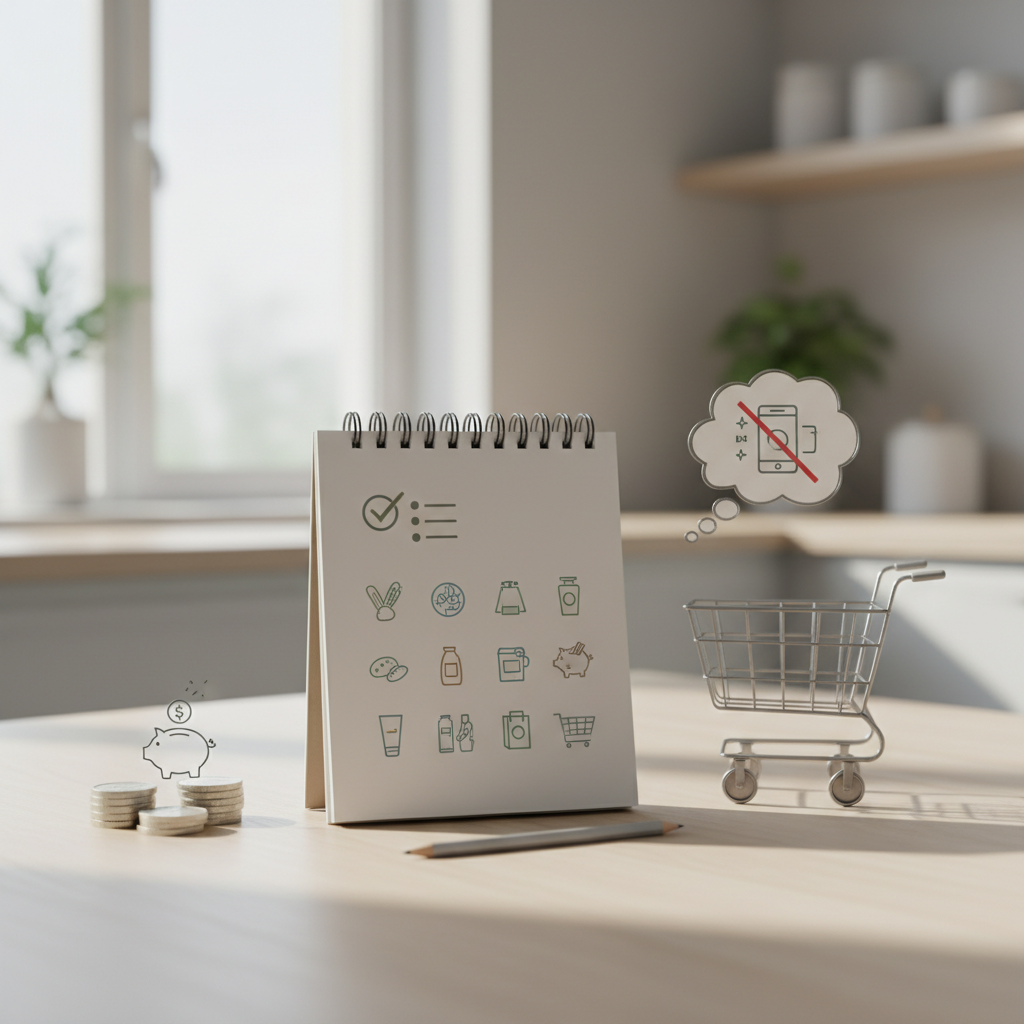 Kuidas aitab ostunimekirja koostamine kulusid vähendada ja vältida tarbetuid oste