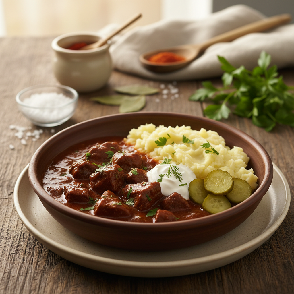 Klassikaline guljašš: toitev ja lihtne retsept perele