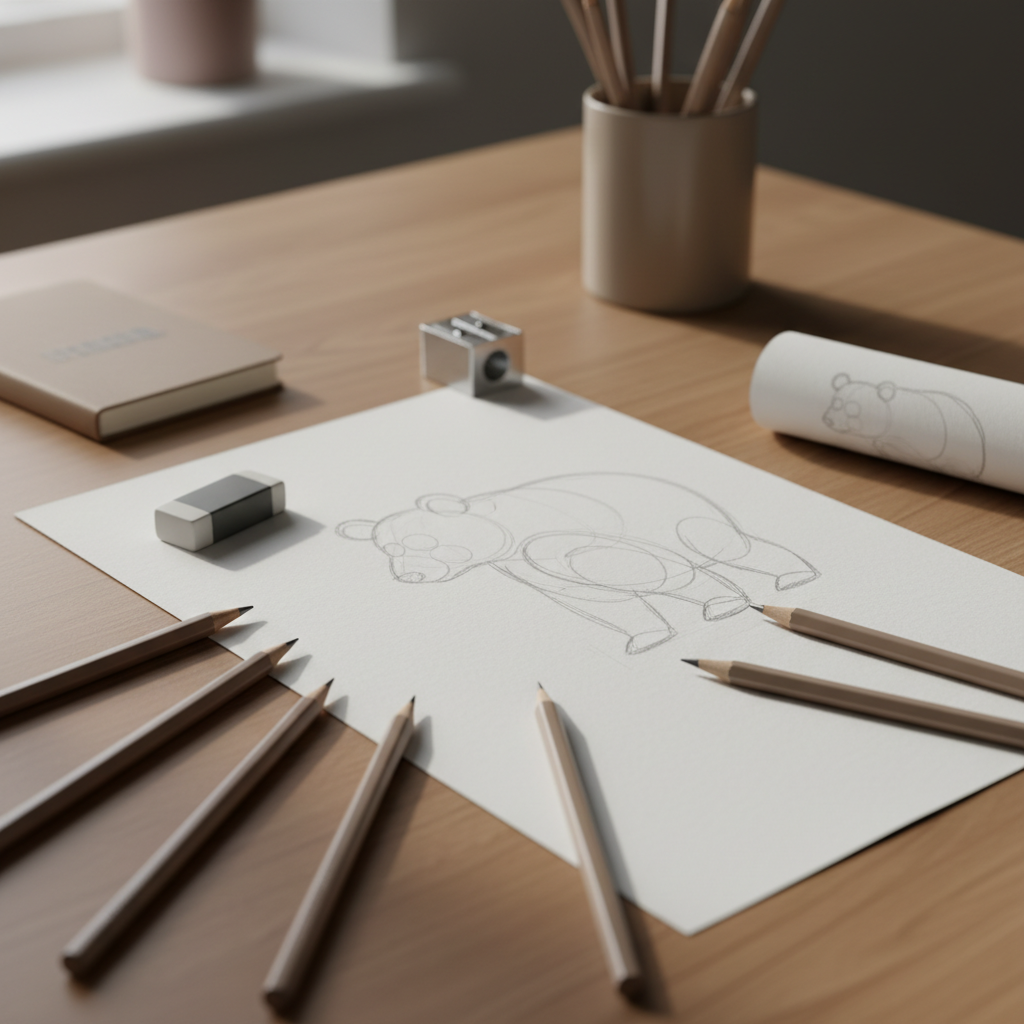 Kuidas joonistada karu? Lihtne samm-sammult juhend