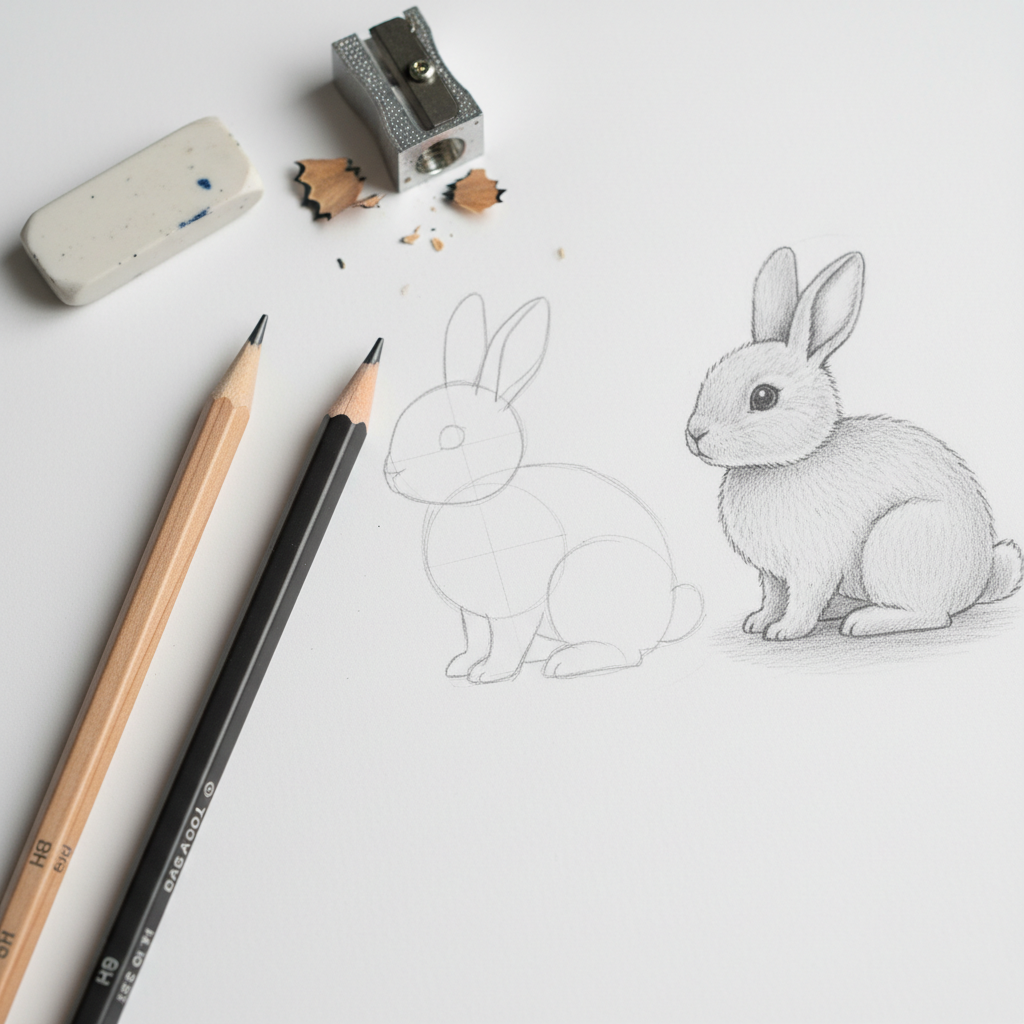 Õpetus: Kuidas joonistada armas jänes vaid paari minutiga