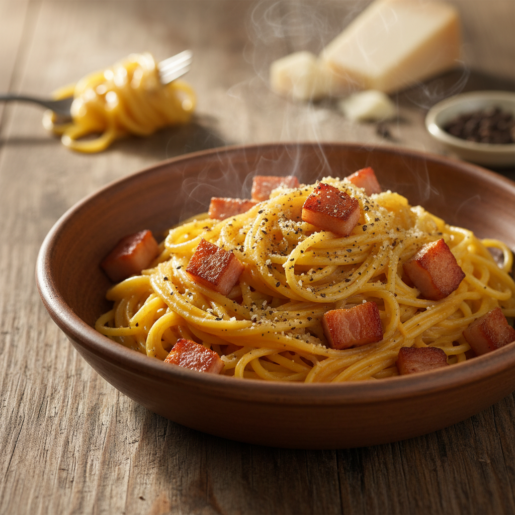 Lihtne ja autentne pasta carbonara: parim retsept