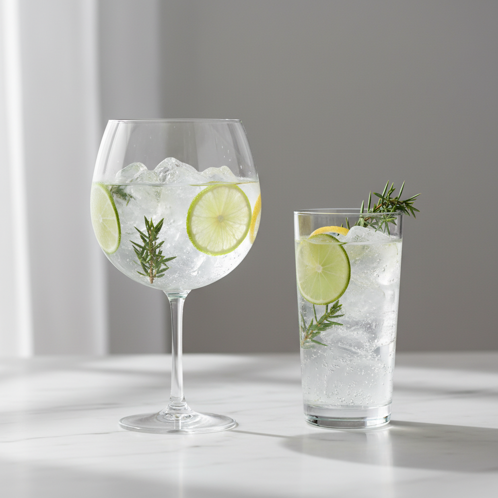 Kuidas valida parimat gin-tonic’u klaasi? Nõuanded